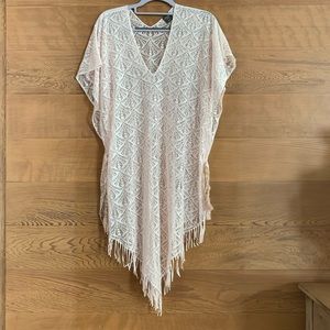 EUC Manor lace swimsuit coverup one size